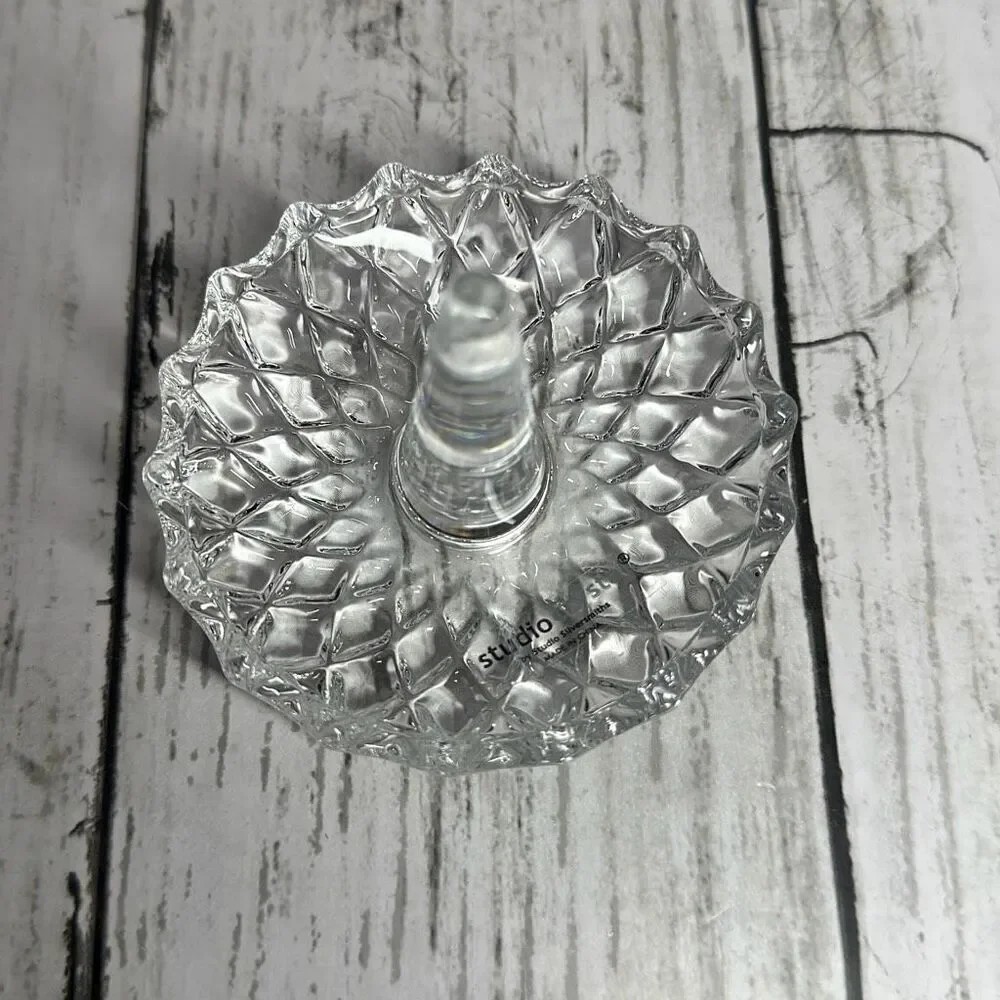 Cellini Collection Fine Crystal‎ Ring Holder Studio Crystal Godinger 2”